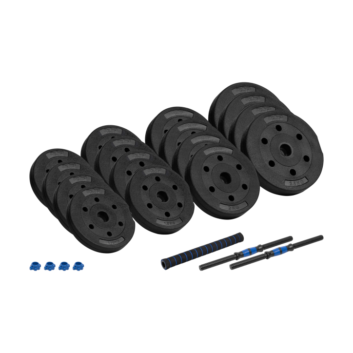Hantle bitumiczne regulowane z łącznikiem 2x15kg REBEL ACTIVE Hantle bitumiczne regulowane z łącznikiem 2x15kg REBEL ACTIVE