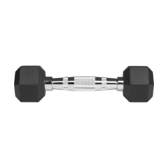 Hantle żeliwne gumowane HEX 2x1kg , REBEL ACTIVE