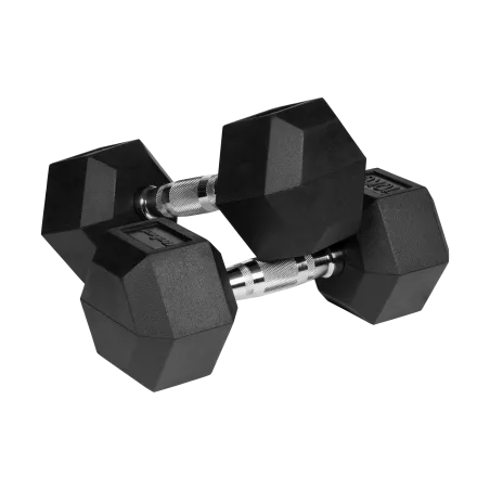 Hantle żeliwne gumowane HEX 2x10kg , REBEL ACTIVE