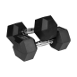 Hantle żeliwne gumowane HEX 2x10kg , REBEL ACTIVE Hantle żeliwne gumowane HEX 2x10kg , REBEL ACTIVE