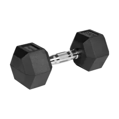 Hantle żeliwne gumowane HEX 2x10kg , REBEL ACTIVE