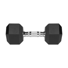 Hantle żeliwne gumowane HEX 2x10kg , REBEL ACTIVE
