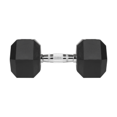 Hantle żeliwne gumowane HEX 2x15 kg REBEL ACTIVE