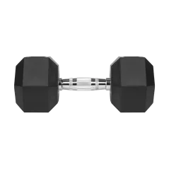 Hantle żeliwne gumowane HEX 2x15 kg REBEL ACTIVE