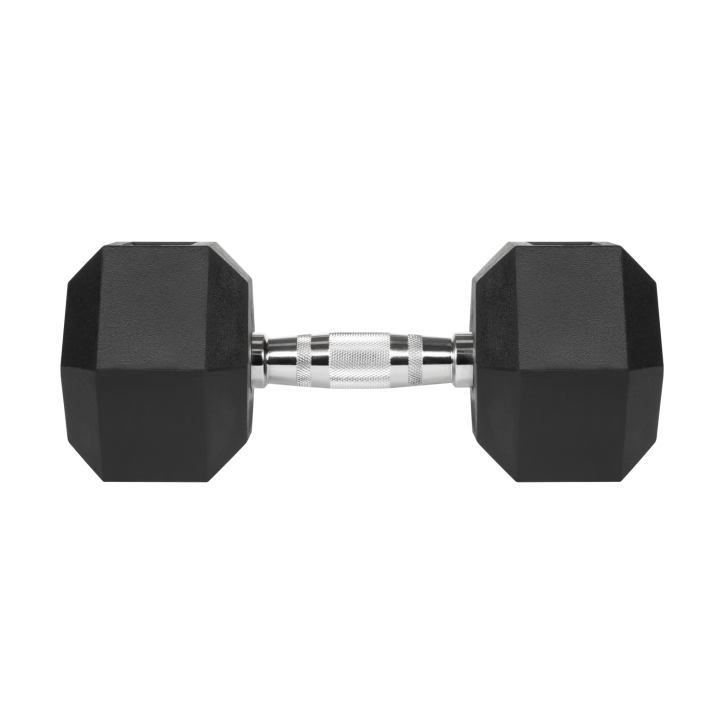 Hantle żeliwne gumowane HEX 2x15 kg REBEL ACTIVE Hantle żeliwne gumowane HEX 2x15 kg REBEL ACTIVE