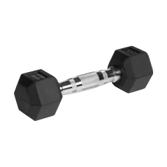 Hantle żeliwne gumowane HEX 2x2kg , REBEL ACTIVE