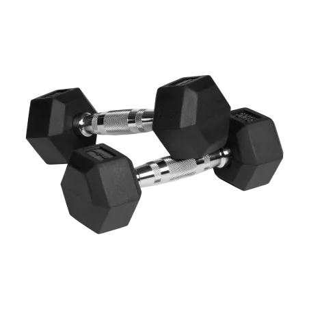 Hantle żeliwne gumowane HEX 2x3kg , REBEL ACTIVE