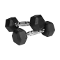 Hantle żeliwne gumowane HEX 2x3 kg REBEL ACTIVE Hantle żeliwne gumowane HEX 2x3 kg REBEL ACTIVE