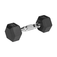 Hantle żeliwne gumowane HEX 2x3kg , REBEL ACTIVE