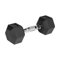 Hantle żeliwne gumowane HEX 2x4kg , REBEL ACTIVE