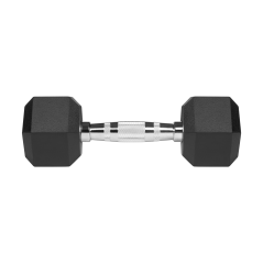 Hantle żeliwne gumowane HEX 2x4kg , REBEL ACTIVE