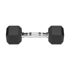 Hantle żeliwne gumowane HEX 2x4kg , REBEL ACTIVE