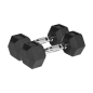 Hantle żeliwne gumowane HEX 2x5kg , REBEL ACTIVE Hantle żeliwne gumowane HEX 2x5kg , REBEL ACTIVE