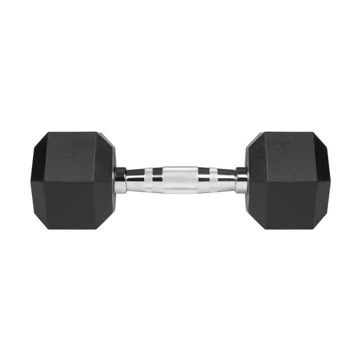 Hantle żeliwne gumowane HEX 2x5kg , REBEL ACTIVE Hantle żeliwne gumowane HEX 2x5kg , REBEL ACTIVE