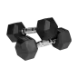 Hantle żeliwne gumowane HEX 2x6 kg REBEL ACTIVE Hantle żeliwne gumowane HEX 2x6 kg REBEL ACTIVE