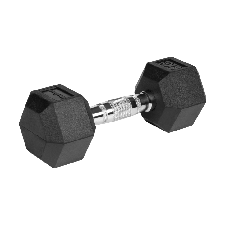Hantle żeliwne gumowane HEX 2x6kg , REBEL ACTIVE Hantle żeliwne gumowane HEX 2x6kg , REBEL ACTIVE