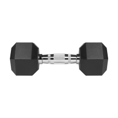 Hantle żeliwne gumowane HEX 2x6kg , REBEL ACTIVE