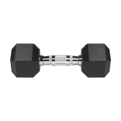 Hantle żeliwne gumowane HEX 2x6kg , REBEL ACTIVE