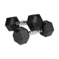 Hantle żeliwne gumowane HEX 2x7 kg REBEL ACTIVE Hantle żeliwne gumowane HEX 2x7 kg REBEL ACTIVE