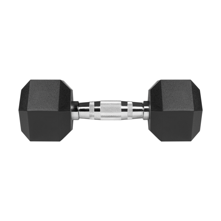 Hantle żeliwne gumowane HEX 2x7kg , REBEL ACTIVE Hantle żeliwne gumowane HEX 2x7kg , REBEL ACTIVE