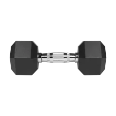 Hantle żeliwne gumowane HEX 2x8kg , REBEL ACTIVE