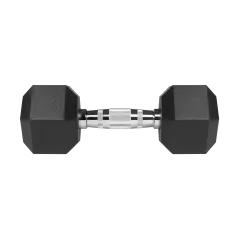Hantle żeliwne gumowane HEX 2x9kg , REBEL ACTIVE