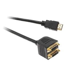 HDMI wtyk na 2 x DVI 24+5 gniazdo