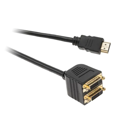 HDMI wtyk na 2 x DVI 24+5 gniazdo
