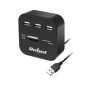 HUB USB 2.0 3 portowy z czytnikiem kart pamięci HUB USB 2.0 3 portowy z czytnikiem kart pamięci