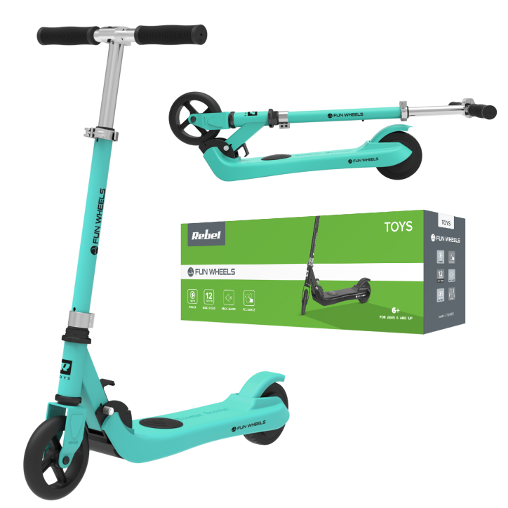 Hulajnoga elektryczna dla dzieci FUN WHEELS BLUE Hulajnoga elektryczna dla dzieci FUN WHEELS BLUE