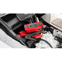 Jump starter - power bank z przewodami rozruchowymi i kompresorem