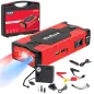 Jump starter - power bank z przewodami rozruchowymi i kompresorem