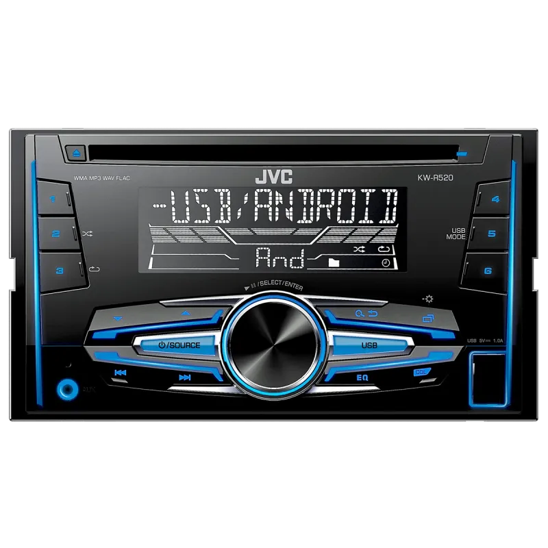 JVC KW-R520 Radio samochodowe CD USB AUX, 2 DIN