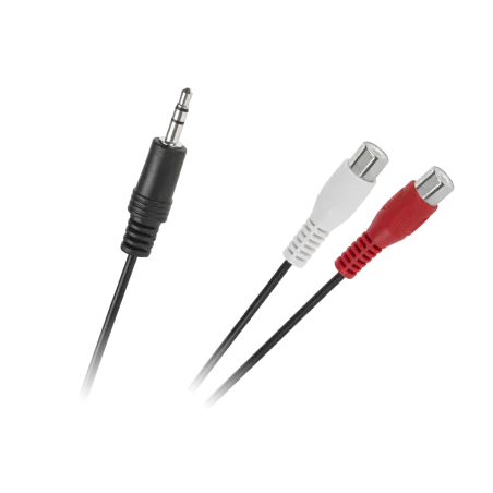 Kabel Jack 3.5 wtyk-2 gniazda RCA 25cm