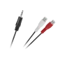 Kabel Jack 3.5 wtyk-2 gniazda RCA 25cm