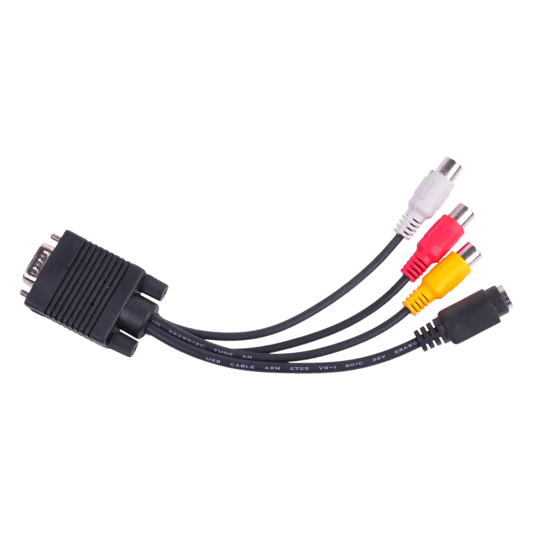 Kabel wt. VGA / gn.S-VIDEO+ 3x gn. RCA
