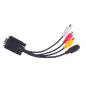 Kabel wt. VGA / gn.S-VIDEO+ 3x gn. RCA
