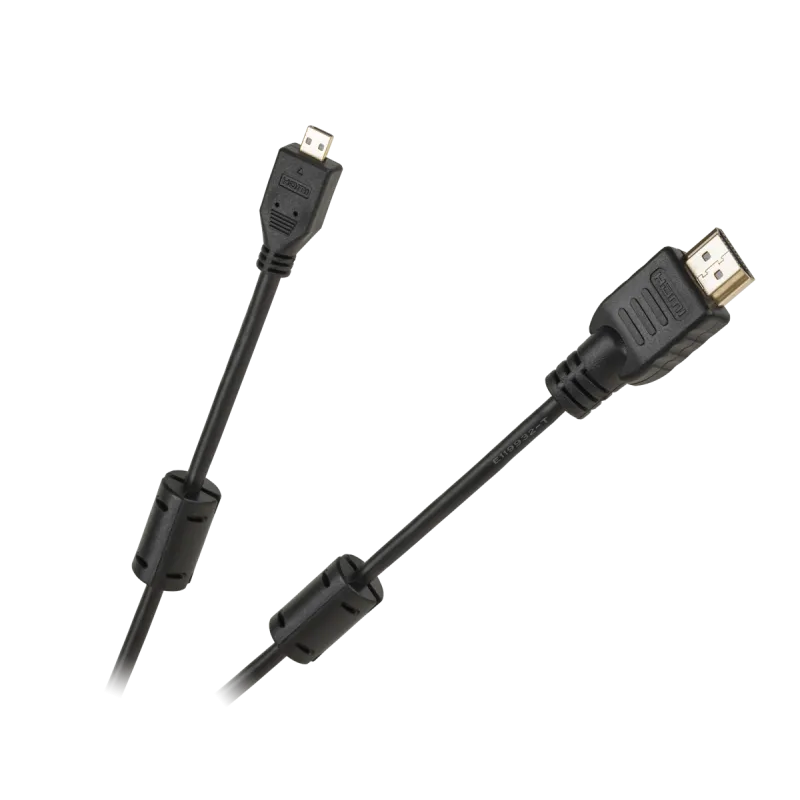 Kabel wtyk HDMI typ A - wtyk mikro HDMI typ D Cabletech economic
