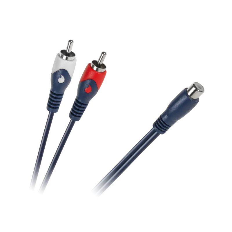 Kabel 1 x RCA gniazdo - 2 wtyki RCA 0.2m Kabel 1 x RCA gniazdo - 2 wtyki RCA 0.2m