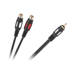Kabel 1RCA-2 gniazda RCA 25cm