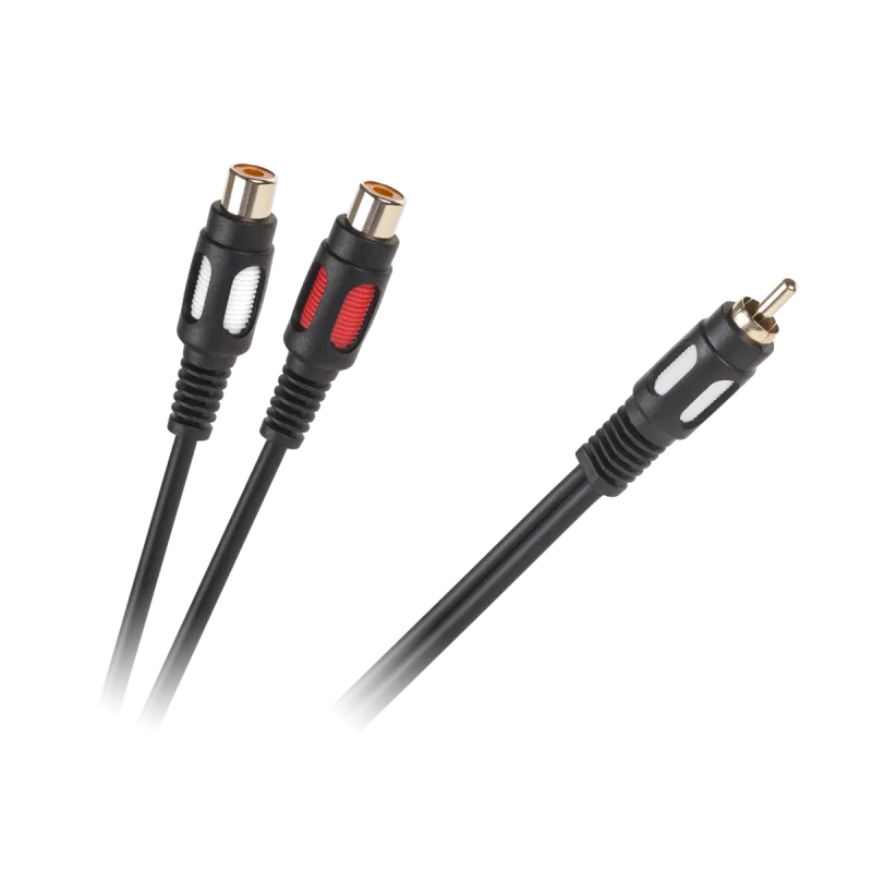 Kabel 1RCA-2 gniazda RCA 25cm