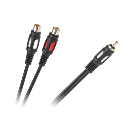 Kabel 1RCA-2 gniazda RCA 25cm