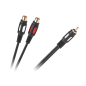 Kabel 1RCA-2 gniazda RCA 25cm