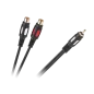 Kabel 1RCA-2 gniazda RCA 25cm