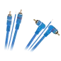 Kabel 2 x RCA - 2 x RCA + żyła 5m kątowo - prosty Kabel 2 x RCA - 2 x RCA + żyła 5m kątowo - prosty