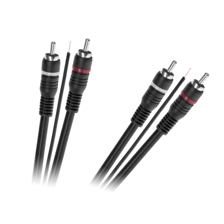Kabel 2 x RCA - 2 x RCA z żyłą sterującą