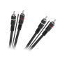 Kabel 2 x RCA - 2 x RCA z żyłą sterującą