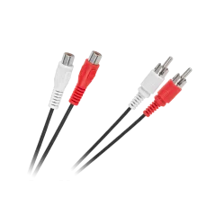 Kabel 2 x RCA wtyk - 2 x RCA gniazdo 1,5m