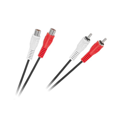 Kabel 2 x RCA wtyk - 2 x RCA gniazdo 10m