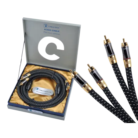 Kabel 2RCA-2RCA 1,8m audio Cabletech Platinum Edition